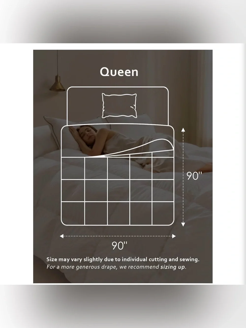 DWR Luxury Down Feather Fibers Comforter Full/Queen, Hotel-Style